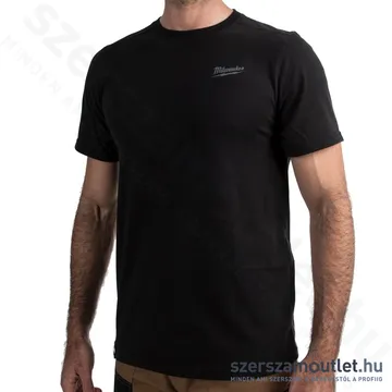 MILWAUKEE HT SS BL L Hibrid rövid ujjú póló FEKETE (L)