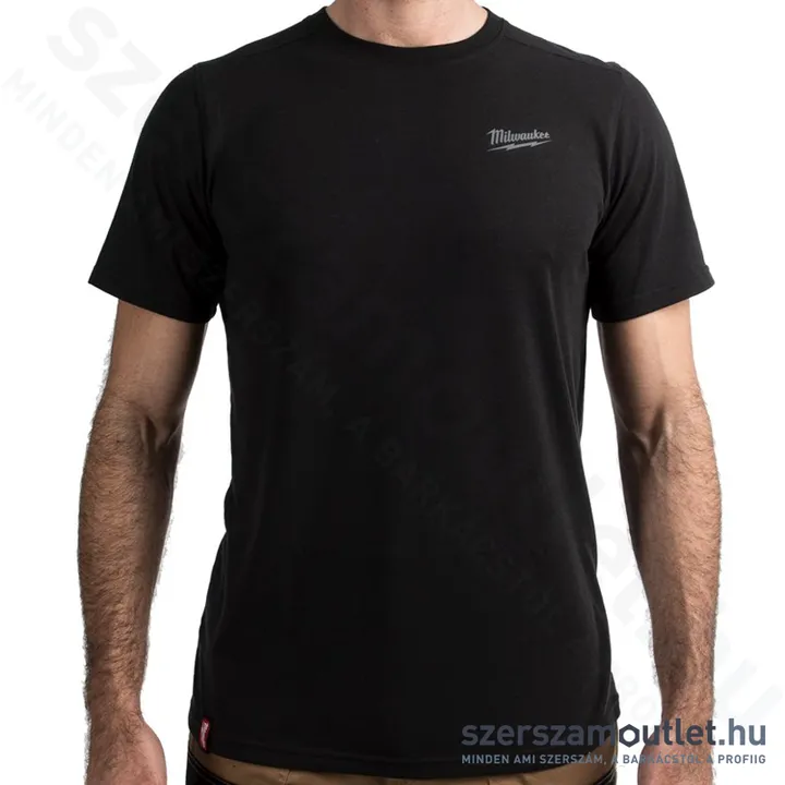 MILWAUKEE HT SS BL L Hibrid rövid ujjú póló FEKETE (L)