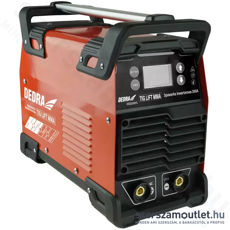 DEDRA Hegesztő inverter LCD kijelzővel MMA/TIG (20-200A) (DESi201MTL)