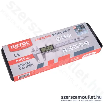 EXTOL Digitális tolómérő rozsdamentes acél 0,01x150mm