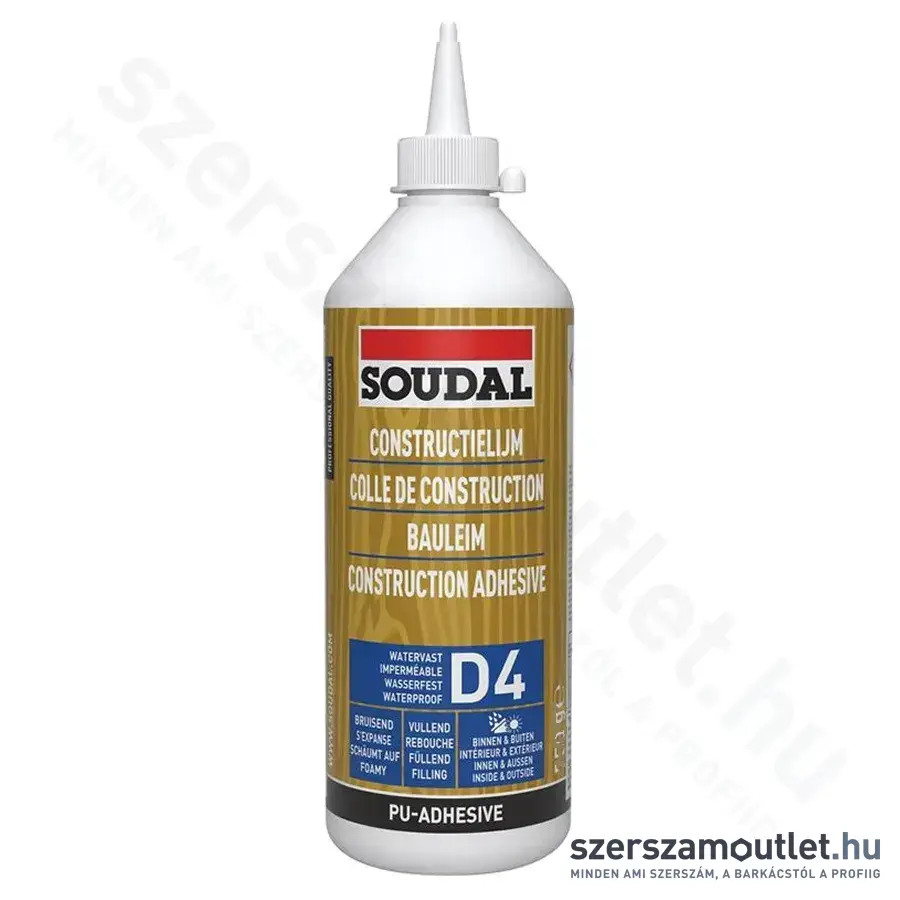 SOUDAL 66A D4 Poliuretán faragasztó 250g (124661)