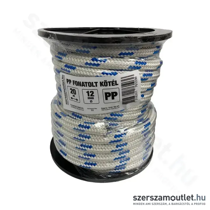 SZERSZÁMOUTLET Fonatolt PP kötél/zsinór (12mm/20m)