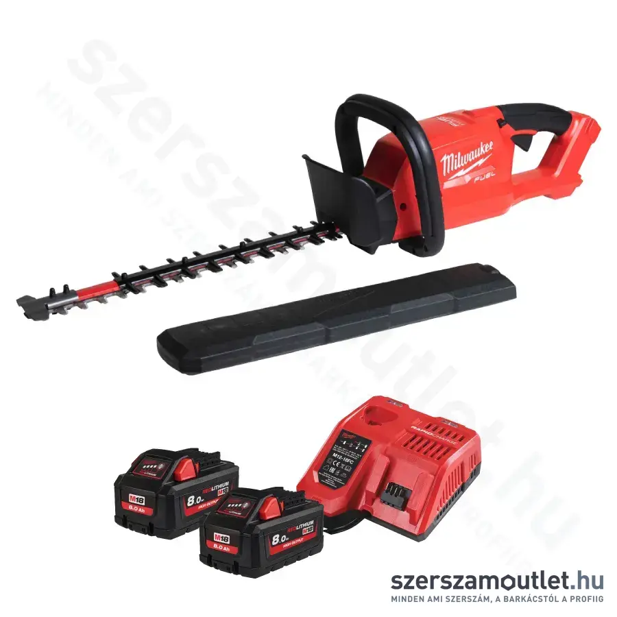 MILWAUKEE M18 FHET45-802 Akkus sövényvágó 45cm (2x8,0Ah/18V)