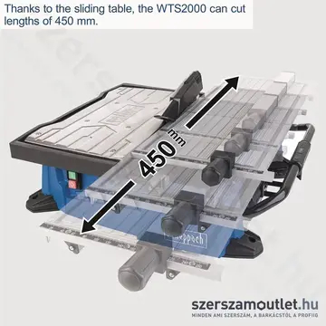 SCHEPPACH WTS 2000 Csempevágó (900W/180mm) (5906711901)