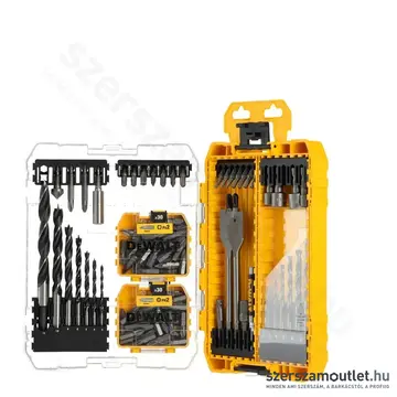 DEWALT TOUGHCASE Black Gold fúrószár- és bitkészlet 100db-os (DT70784-QZ)