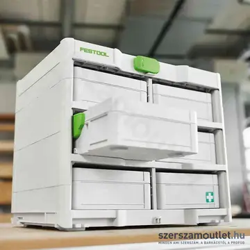 FESTOOL Systainer³ SYS3 S 76 TRA szerszámos láda (átlátszó tetővel)