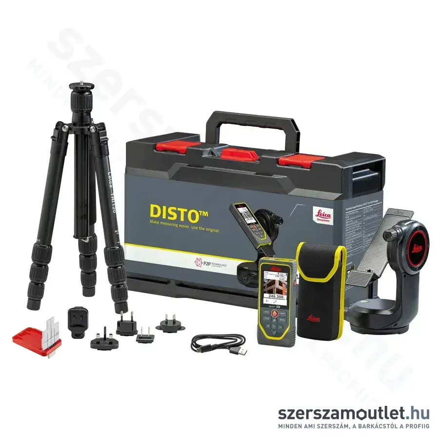 LEICA Disto X6 P2P SET Lézeres távolságmérő készlet 250m