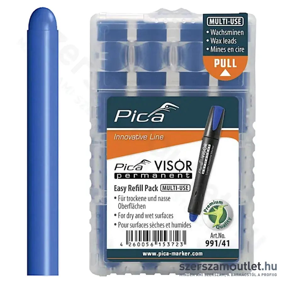 PICA VISOR Jelölőfilc 10mm (Kék) (4db/csomag) (991/41)