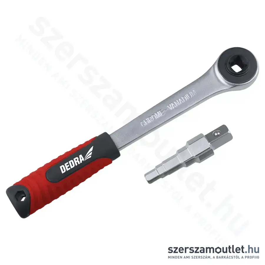DEDRA Racsnis kulcs - Hajtószárral 1/2"