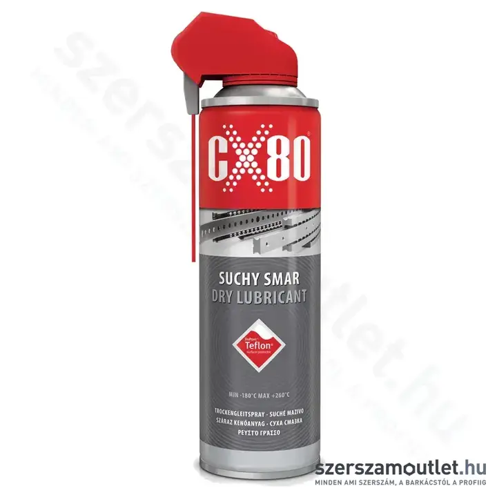 CX-80 Száraz teflon spray szórófejjel, 500ml (CXPTFEDRY)