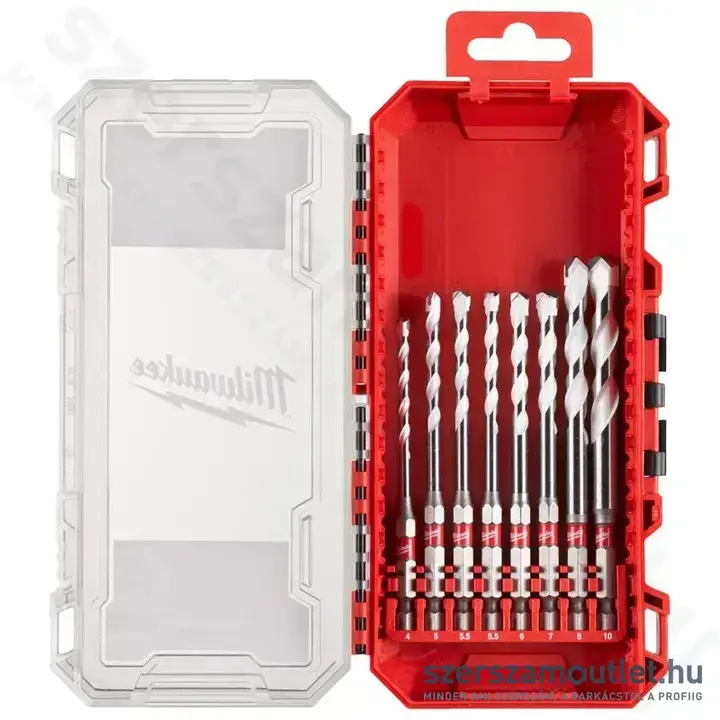 MILWAUKEE Több funkciós fúrószár készlet 8 részes (4-10mm)