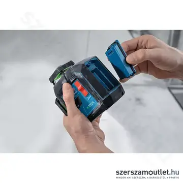 BOSCH BA 3.7V 3.0Ah XL Professional Akku és töltő GLL 80-33 G/GLL 20-22 G-hez, USB-C, 3,7V, 3,0Ah