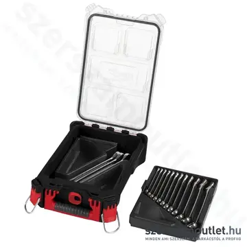 MILWAUKEE MAXBITE Villáskulcs készlet 15 részes PACKOUT keskeny rendszerezőben (8-22mm) (4932498141)