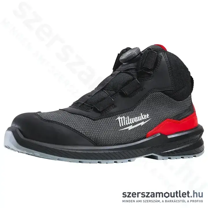 MILWAUKEE FLEXTRED S1PS Munkavédelmi magasszárú cipő BOA fűzővel 45-ös (B1M110133)