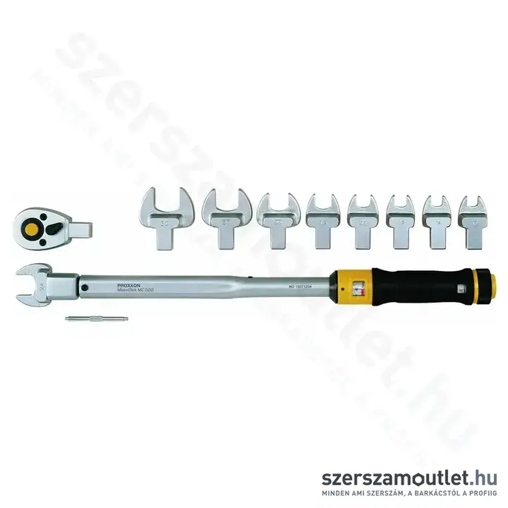 PROXXON MicroClick Irányváltós, racsnis nyomatékkulcs készlet MC 200-Multi, 40-200Nm, 1/2"