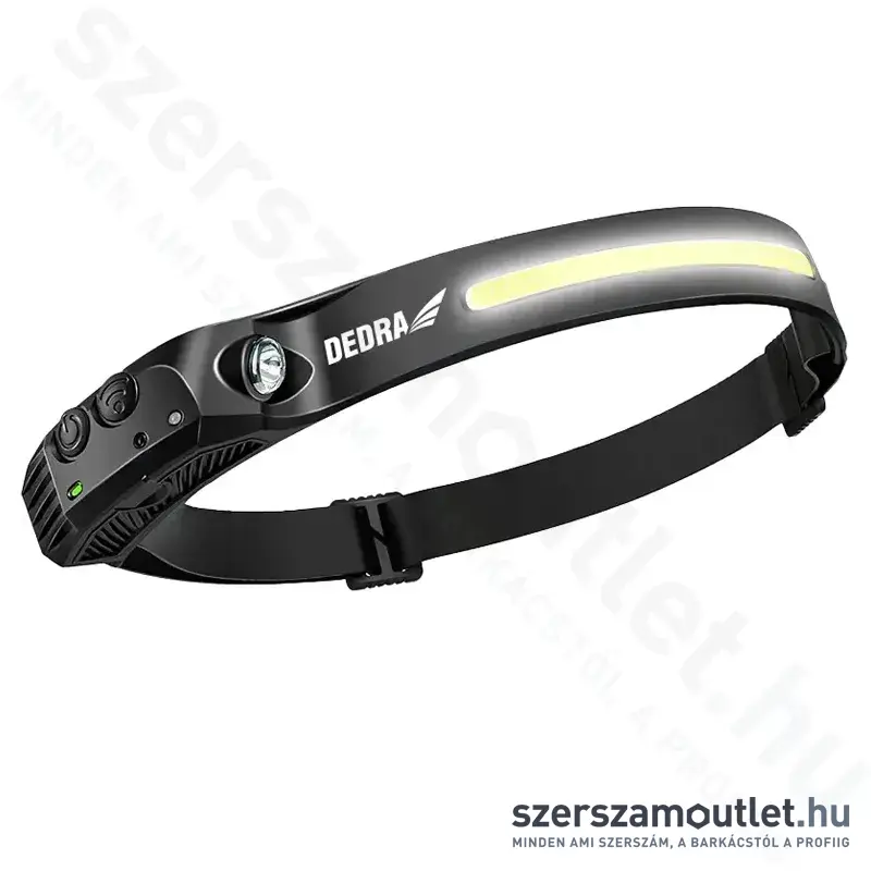 DEDRA COB+SMD LED Fejlámpa - Mozgásérzékelővel 300lm