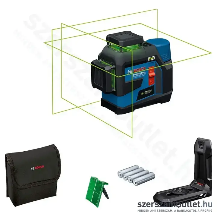 BOSCH GLL 12V-100-33 CG Professional Vonallézer, zöld, 30m, IP65, 12V