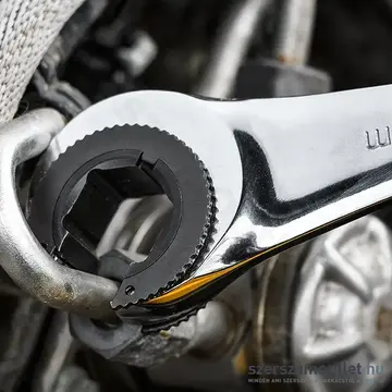 NEO TOOLS Racsnis csillag-villáskulcs, félig nyitott, 10mm