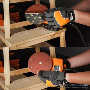 NEO TOOLS Csiszolókorong, tépőzáras, P180, 150mm (5db/csomag)