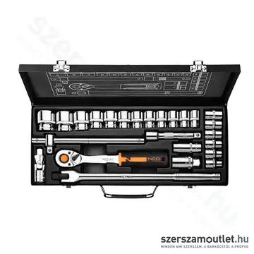 NEO TOOLS Dugókulcs készlet 1/2", 10-32mm, 25db-os