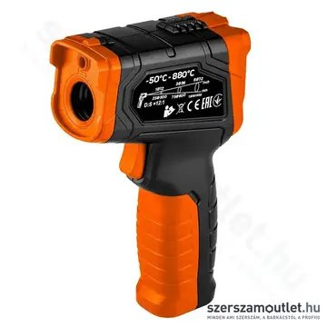 NEO TOOLS Infra hőmérő folyadék, levegő és testhő mérésére, -50°C-+880°C, IP54