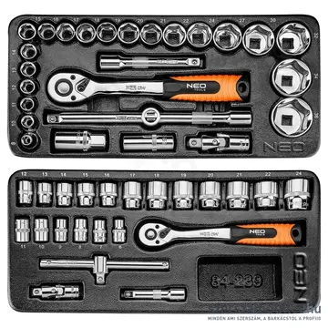NEO TOOLS Műhelykocsi, 6 fiókos, 680x460x1030mm + szerszám készlet 149db-os