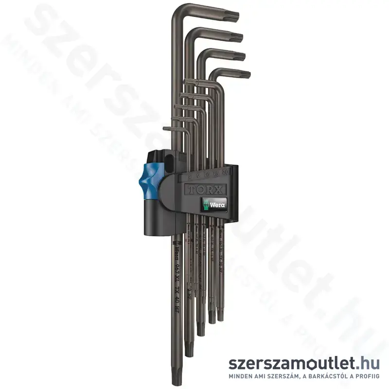 WERA 967/9 Hosszított imbuszkulcs készlet TORX 9 részes (T8-T40)