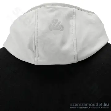 YATO Polár pulóver, kapucnis, cipzáras, 2XL-es (Fekete/Fehér)