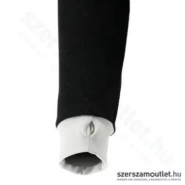 YATO Polár pulóver, kapucnis, cipzáras, 2XL-es (Fekete/Fehér)