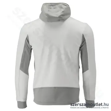 YATO Polár pulóver, kapucnis, cipzáras, 3XL-es (Fehér/Szürke)