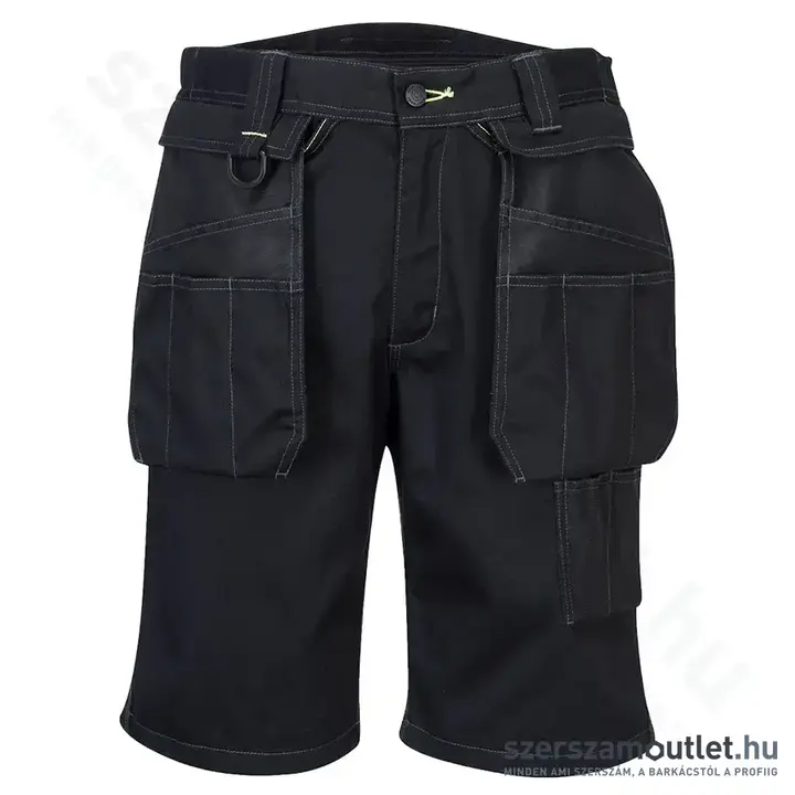 PORTWEST PW345 PW3 Holster Work Rövidnadrág 38-as (Fekete)