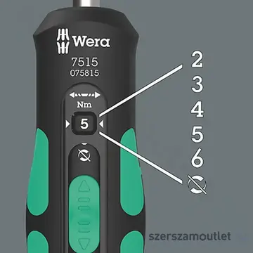 WERA 7515 Safe-Torque Speed Nyomaték csavarhúzó 1/4