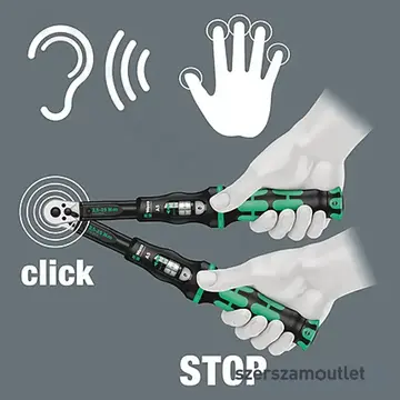 WERA Click-Torque C 1 Nyomatékkulcs 1/2"x360mm, 10-50Nm