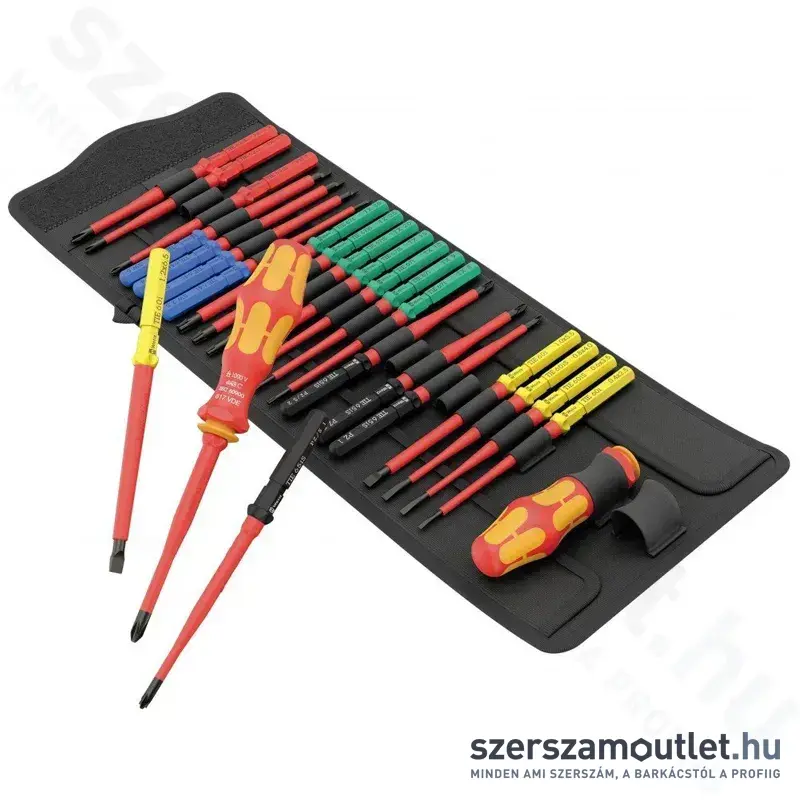 WERA Kraftform Kompakt VDE Big Pack 1 Szigetelt, többszárú csavarhúzó készlet 26 részes