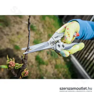 EXTOL Kerti kesztyű, nitrilbe mártott tenyér és ujjhegy, nylon, 8-as (Virágmintás)