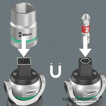 WERA 8009 Zyklop Pocket Set 2 Rögzítő készlet 18 részes