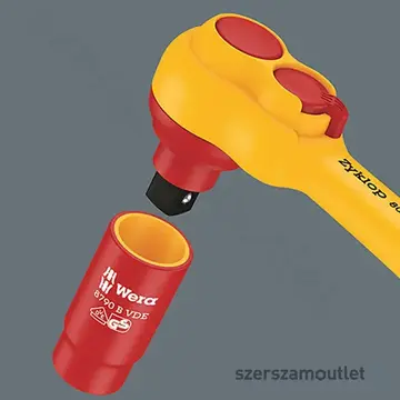 WERA 8100 SB VDE Zyklop Szigetelt dugókulcs készlet 17 részes, 3/8