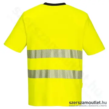 PORTWEST DX413 DX4 Hi-Vis Póló S-es (Sárga/Fekete)