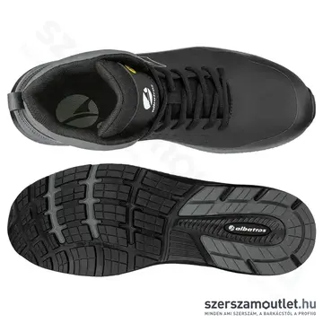 ALBATROS Vigor 2 Impulse Black S3S ESD FO HRO SR Munkavédelmi bakancs 43-as (Fekete/Szürke)