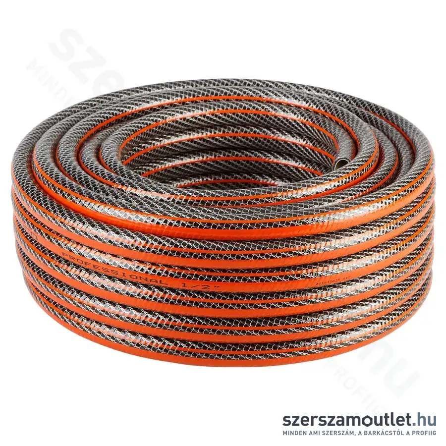 NEO TOOLS PROFESSIONAL Locsolótömlő 1/2", 6 rétegű, 20m (Narancs)