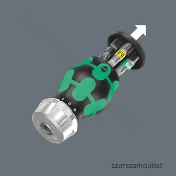 WERA Kraftform Kompakt Stubby magazine RA 1 Racsnis, marokcsavarhúzó bitkészlettel, 1/4