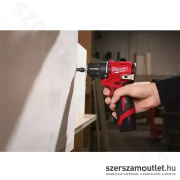 MILWAUKEE M12 BLDDRC-402C Akkus fúró-csavarbehajtó kofferben (2x4,0Ah/12V)
