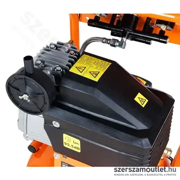 NEO TOOLS Kompresszor, 40l, álló, 8bar, 169l/perc, 2 nyomásmérő, olajkenésű, IPX0, 1500W/230V