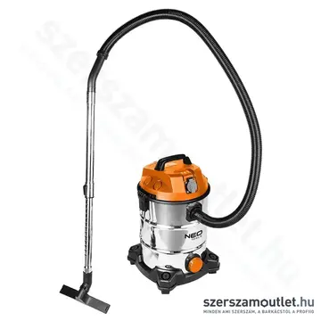 NEO TOOLS Száraz/nedves ipari porszívó, 30l, IPX4, 18kPa, 1400W/230V