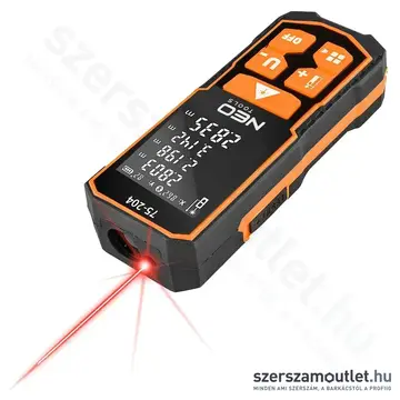 NEO TOOLS Lézeres távolságmérő, 60m, IP54, 635nm, USB-C, IP54