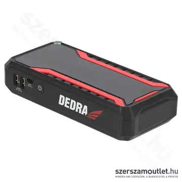 DEDRA Power bank indítófunkcióval, Li-Ion, 12000mAh, LCD kijelző