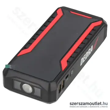 DEDRA Power bank indítófunkcióval, Li-Ion, 12000mAh, LCD kijelző