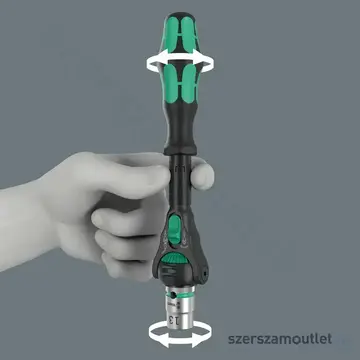 WERA 8000 C Black Edition Zyklop Speed Csuklós racsnis hajtókar 1/2"x277mm