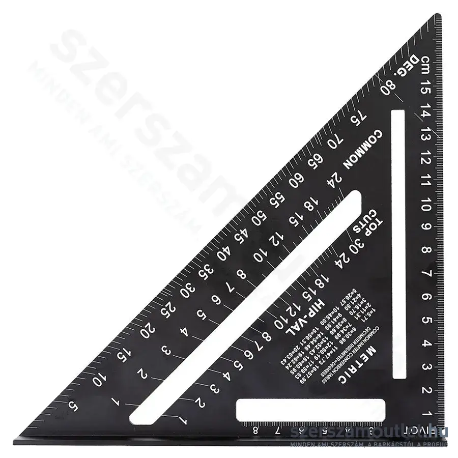 NEO TOOLS Talpas derékszög, alumínium, 45°-os szár, mérőskála, 183mm