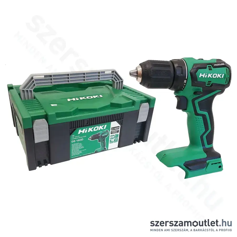 HIKOKI DS18DD-BASIC HSC Akkus szénkefementes fúró-csavarozó 26-55Nm, 2-13mm, 18V (Akku és töltő nélk